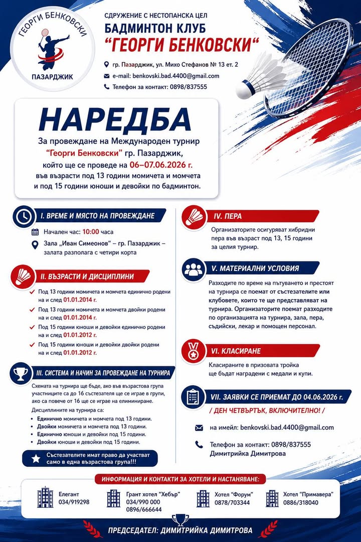 Българска Федерация Бадминтон/Bulgarian Badminton Federation